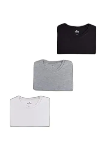 Kit Com 3 Camisetas Masculinas Bsicas (Todos Os Tamanhos E Kit De Cores)